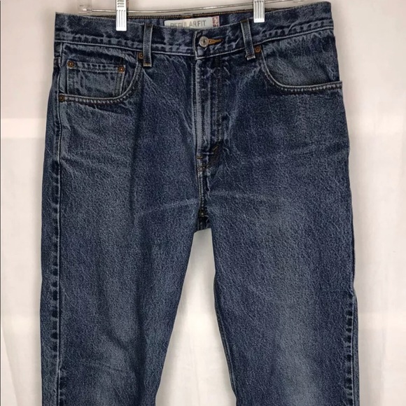 VTG Levis 505 Blue Jeans Size 34x32 Inseam 31 in - Picture 2 of 9